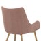 Armen Living Avery Pink Fabric Dining Room Chair with Gold Legs LCAVCHPINK - alternate 7